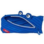 ZIPIT Monster Pencil Case for Boys | Pencil Pouch for School, College and Office | Pencil Bag for Kids (Blue)