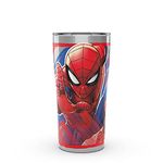 Tervis Marvel Spider-Man Iconic Triple Walled Insulated Tumbler Travel Cup Keeps Drinks Cold & Hot, 20oz Legacy, Stainless Steel, 1 Count (Pack of 1)