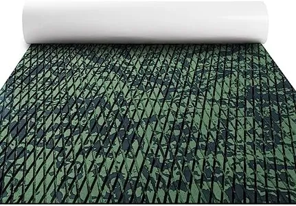 FOCEAN Boat Flooring EVA Foam Boat Decking Camo Marine Flooring Self-Adhesive Marine Mat for Motorboat RV Yacht Kayak, 94.5''x 47.2'', Olive Camo
