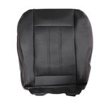 NLQR Front Bottom Replacement Seat Cover ALX9 Red Stitch at The Edge Microfiber Leather Compatible with Chrysler Town & Country 2011 2012 2013 2014 2015 2016, for Dodge Grand Caravan 2008-2020