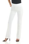 Rekucci Women's Ease into Comfort Boot Cut Pant (2,White)