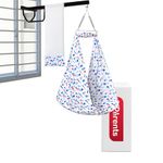 VParents Preemie Baby Swing Cradle with Mosquito Net Spring and Metal Window Cradle Hanger (Blue)