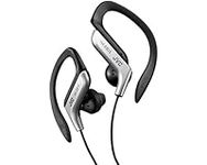 JVC HA-EB75 In-Ear Sweat Resistant Sports Headphones with Adjustable Clip - Silver