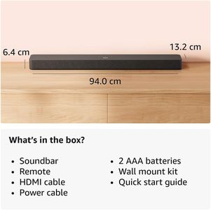 Amazon Fire TV Soundbar Plus – Bluetooth Wireless Home Audio Speaker
