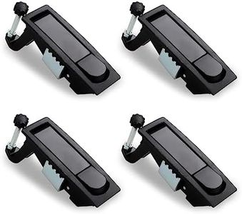 Oungy 4 PCS Compression Latch Lock Trigger Latch Lock Zinc Alloy Flush Lever Latch Adjustable Lever Hand Operated Compression Latch with Raised Trigger Flush Mount Latches for Car Boat Door Cabinet