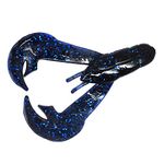 Strike King Lures RGCHK-142 Rage Tail Chunk Soft Lure, 3" Body Length, Blue Bug, per 7