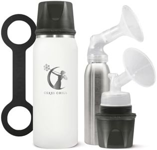 Breastmilk Chiller Reusable Storage Container by CERES CHILL | Keeps Milk Safe for up to 20 Hours | Connects w/Major Pumps (1 Chiller, Bright White)