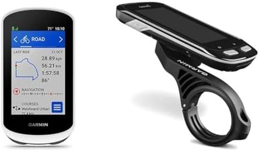 Garmin Ordinateur de vélo Edge Explore 2, 3 Pouces, GPS intuitif, Fonctions VO2, Records personnels, Blanc, Unique & Fixation Avant pour GPS de Vélo Edge 1000