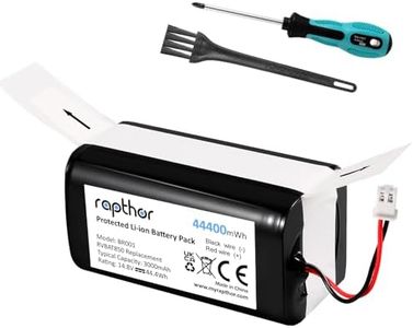 Replacement Battery Pack for Shark Ion Robot 3000mAh RVBAT850,R75,R85,RV751,RV761,RV851WV,RV871,RV871C,RV1000S,RV101AE,V101AE Robot Vacuum Cleaners,14.4V/44.4Wh(Attention:2Prongs Connector)