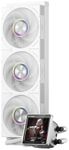 PCCOOLER CPU Cooler AIO Liuquid Freezer, 3.4-inch IPS Display, 360mm ARGB Water Cooling, High-Performance F7 X120 Modular Fan, Compatible with AM4/AM5, LGA115X/1200/1700/1851 (CPS DT360 White)
