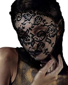 JEGERMIG Lace Masquerade Full Face Mask Gothic Sexy Halloween Spandex Cloth Mask for Adults (1 Piece)