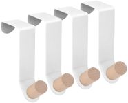 PEAKTOP Over The Door Hooks White, 