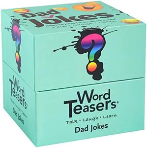 ? WORD TEASERS Dad Jokes - Dad Joke Cards for Adults & Kids - Funny Dad Joke Game for Family - Box of Jokes with 150 Bad Dad Jokes - The Perfect Dad Joke Gift