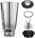 Blendin 5 Cup Replacement Stainless Steel Jar Set, Compatible with Oster & Osterizer Blenders