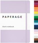 PAPERAGE Blank Journal Notebook, (Lavender), 160 Pages, Medium 5.6 inches x 8 inches - 100 GSM Thick Paper, Hardcover