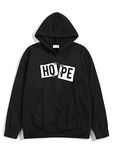 The SV Style Unisex Cotton Hooded Neck Jacket (SV=HOPE=___BLACK_2XL)