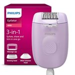 Philips Epilator Series 4000, Corded Epilator for Body and Bikini, Epilate, Shave and Trim, Hair Removal Device for Women, Model BRE257/00