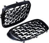 Astra Depot Compatible for BMW G11 G12 7 Series 2016-2018 M Style Front Bumper Kidney Grille Grill 740i 750i (Diamond Meteor, Chrome and Black)