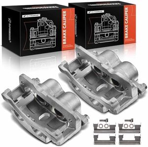 A-Premium Brake Caliper Assembly Replacement for GMC Savana 1500 2500 Sierra 1500 2500 Chevrolet Silverado 1500 2500 3500 Cadillac 2000-2013 Left and Right with 4 Wheel Disc 2-PC