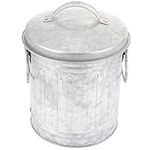 GANAZONO Galvanized Trash Can with 