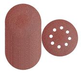 Inditrust 5-Inches Round Sanding Disc Hook and Loop Sand Paper in Bulk for Orbital Sander (100, 150 grit)