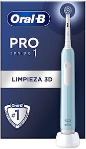 Oral-B Pro Series 1 Cepillo de Dientes Eléctrico con Mango Recargable y Cabezal, Diseñado por Braun - Azul