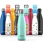 Proworks Performance Stainless Steel Sports Water Bottle | Double Insulated Vacuum Flask for 12 Hours Hot & 24 Hours Cold Drinks - Great for Home, Work, Gym & Travel - 1 Litre - BPA Free – Green