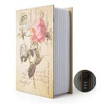 Diversion Book Safe Storage Box, Dictionary Secret Safe Can with Security Combination Lock/Key, Diversion Book Hidden Safe (Rose, M, Combination)