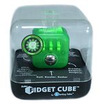 ZURU Fidget Cube by Antsy Labs - Neon Green Glow in The Dark Fidget Cube