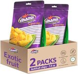 Vinamit Ripened Jackfruit Chips, Unsweetened Crunchy Jackfruit, Pack 2 of 7.4 oz Bag | Naturally Sweet & Crispy | Gluten-Free, Vegan | Healthy Fruit Snacks for Adults, Kids, Gifting, Family Share