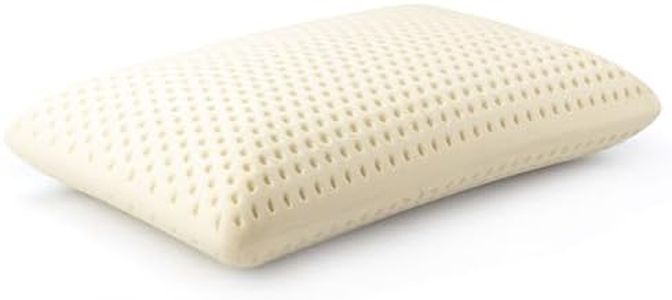 Talalay 100% Natural Premium Latex Pillow, Helps Relieve Pressure, No Memory Foam, Perfect Package Best Gift with Removable Tencel Cover (Firm, Standard（23.4"×15.7"×4.9"）)