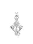 Akshat Sapphire Sterling Silver (92.5% purity) God Ganesh Pendant for Men & Women Pure Silver Lord Ganapathy Locket for Good Health & Wealth