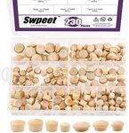 Swpeet 230Pcs 2 Styles 3/8" 7/16" 1