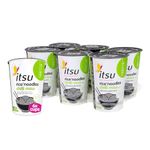 itsu Chilli Miso Flavour Rice Noodles | Instant Noodle Cups | Pack of 6 | Authentic Japanese Flavour | Vegan & Gluten-Free | Low-Calorie, Quick-to-Make Snack