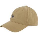 U.S. Polo Assn. Men's U.s Polo Assn. Cotton Adjustable Curved Brim With Embroidered Small Pony Logo Baseball Cap, Beige, One Size UK