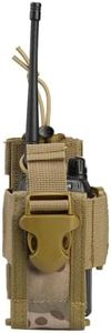 VIPERADE Radio Holster, MOLLE Radio Pouch for Vest, Universal Walkie Talkie Holster Radio Holder for Duty Belt, Police Radio Holder Tactical Radio Pouch for Baofeng, Motorola (Camo)