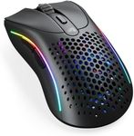 Glorious Gaming Model D 2 Wireless Gaming Mouse - Superlight 66g, up to 210hr Battery Life, 26K Optical Sensor, 6 Programmable Buttons, Ergonomic, 80 Million Clicks, FPS, MMO, MOBA - Black