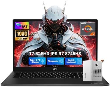 NIMO 17.3" Laptop & eGPU Dock Bundle: R7 8745HS, 32GB DDR5 1TB RX 7600M XT