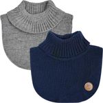 2PCS Children's Neck Gaiter Scarf Collar Baby'sTurtleneck Dicky Warmer Sweater