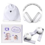 SNOWIE SOFT® Baby Ear Muffs 2 in 1 Noise Cancellation Ear Muffs with Interchangeable Headbands Adjustable Soft Padded Headband Design Travel EarMuff for Baby Toddler 1-4 Years Old