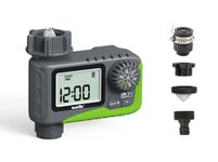 RainPoint ITV 105 Automatic Garden Drip Irrigation Water Timer | 1-Zone | Universal Tap Adapter | LCD