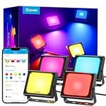 Govee Outdoor Lights RGBIC Flood Lights, Landscape Lighting with 35 Scene Modes, Smart Color Changing Outdoor Wall Washer Lights with App Control, IP65 Patio Lights for Garden Yards, 4 Pack