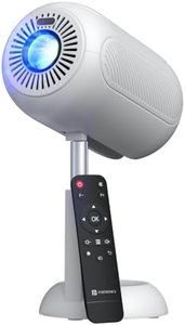 Portronics Beem 540 Android 13 Smart LED Projector, Ultra HD 4K Support, Streaming Apps, Auto Focus, Auto Keystone, 4000 Lumens, Screen Mirroring, Adjustable Height & Angle, Wi-fi, BT,HDMI,USB(White)