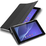 Cadorabo Tablet Case works with Sony Xperia Tablet Z2 (10.1" Zoll) SGP521 in SATIN BLACK – Ultra Thin Book Style Protection Cover made of Faux Leather WITH Auto Wake Up with Stand Function