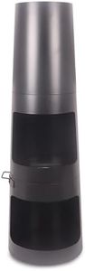Casa Mia Primo Wood-Burning Chiminea - Modern Design Patio Heater for Garden with Log Storage