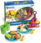 Learning Resources New Sprouts Cookout! ,19 Pieces, Ages 18+ Months, Barbecue Set, Pretend Play Food for Toddlers