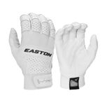 Easton Professional Collection Batting Glove, Pair, White/White, Adult, Large