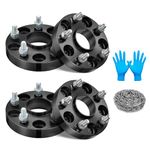 BDFHYK 1 inch 5x4.5 Hub Centric Wheel Spacers, 5x114.3 mm Wheel Hub Adapter M12x1.5 Studs & 60.1mm Hub Bore Compatible with Toyota X-Runner Tacoma 2WD RAV4 Camry Avalon Lexus Scion，Set of 4