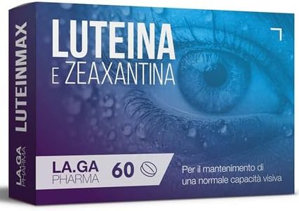 Integratore Occhi con Luteina e Zeaxantina Alto Dosaggio. 60 Compresse con Mirtillo Rosso, Vitamine A, E, B12, Zinco. Antiossidanti Integratori Occhi Vista. Protegge da Stress Ossidativo e Maculopatia