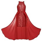 GRACE KARIN Girls Formal Dress Red 